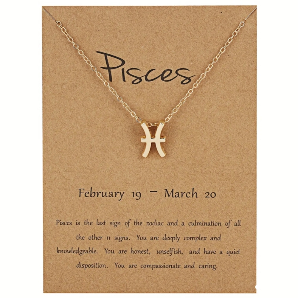 Pisces Star Signs Nacklace Pendant